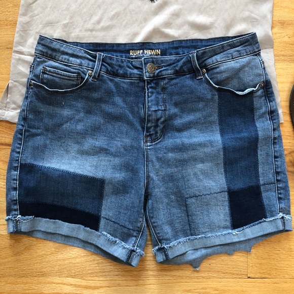 Fun Patchwork Jean Shorts - Picture 2 of 4